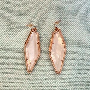 Kendra Scott Bexley Drop Earrings - Ivory Pearl/Rose